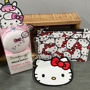 Hello Kitty Macaron Lip Balm and Coin Purse
